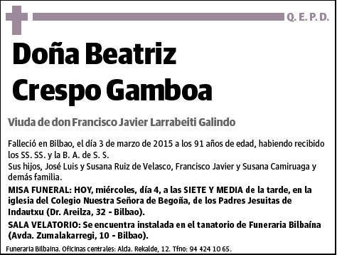 CRESPO GAMBOA,BEATRIZ