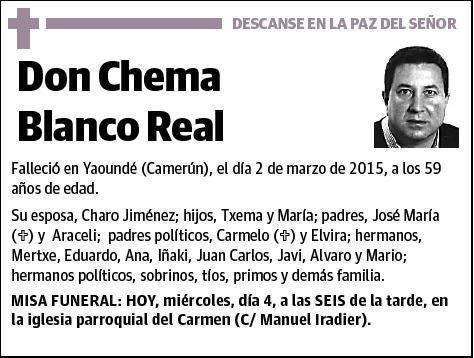 BLANCO REAL,CHEMA