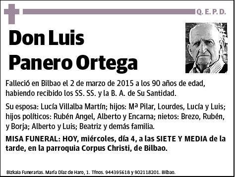 PANERO ORTEGA,LUIS