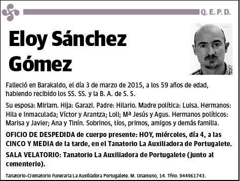 SANCHEZ GOMEZ,ELOY