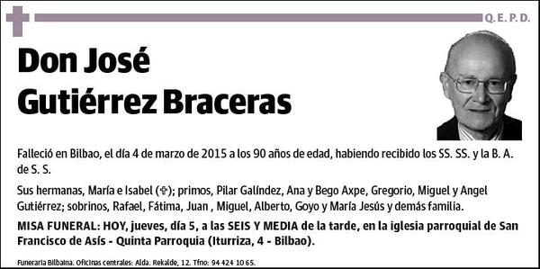 GUTIERREZ BRACERAS,JOSE