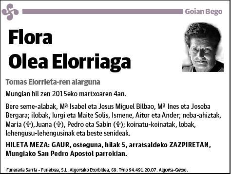 OLEA ELORRIAGA,FLORA