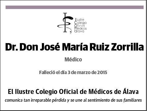 RUIZ ZORRILLA,JOSE MARIA