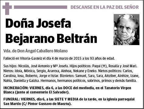 BEJARANO BELTRAN,JOSEFA