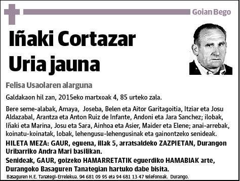 CORTAZAR URIA,IÑAKI