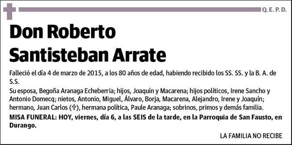 SANTISTEBAN ARRATE,ROBERTO