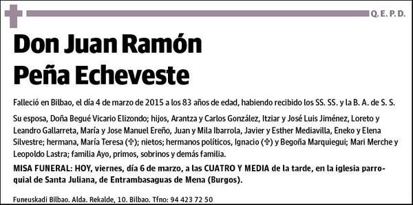 PEÑA ECHEVESTE,JUAN RAMON