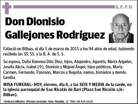 GALLEJONES RODRIGUEZ,DIONISIO