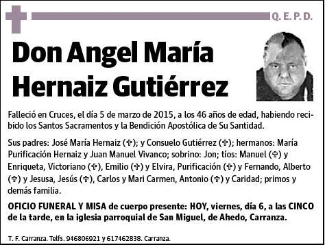 HERNAIZ GUTIERREZ,ANGEL MARIA