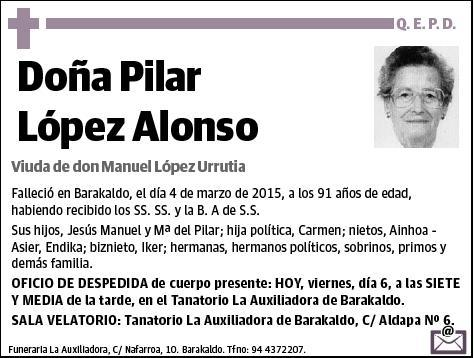 LÓPEZ ALONSO,PILAR