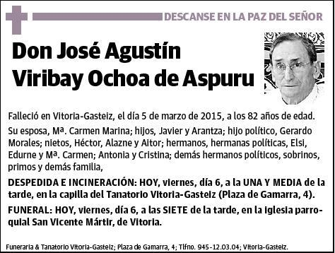 VIRIBAY OCHOA DE ASPURU,JOSE AGUSTIN