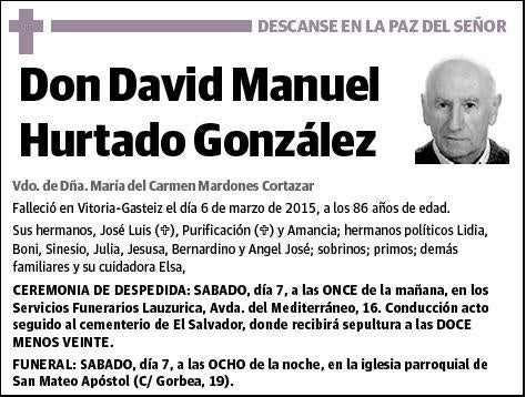 HURTADO GONZALEZ,DAVID MANUEL