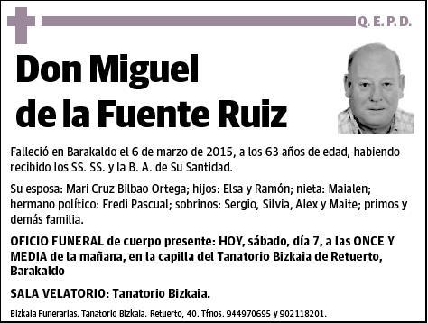 DE LA FUENTE RUIZ,MIGUEL