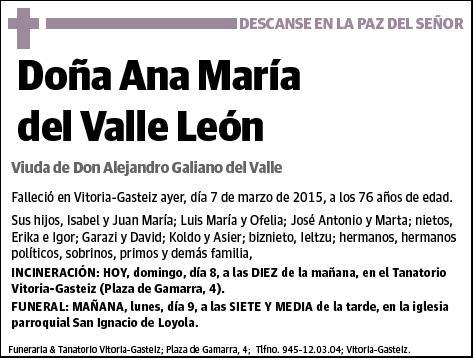 DEL VALLE LEÓN,ANA MARÍA