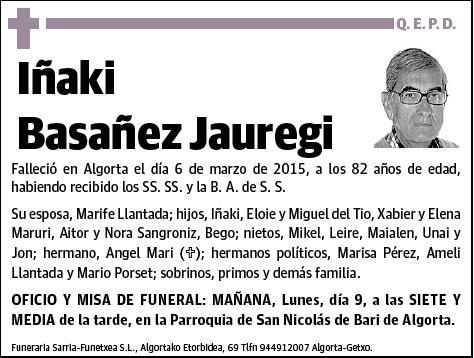 BASAÑEZ JAUREGI,IÑAKI