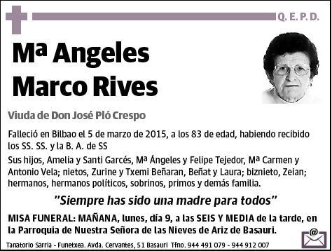 MARCO RIVES,Mª ANGELES