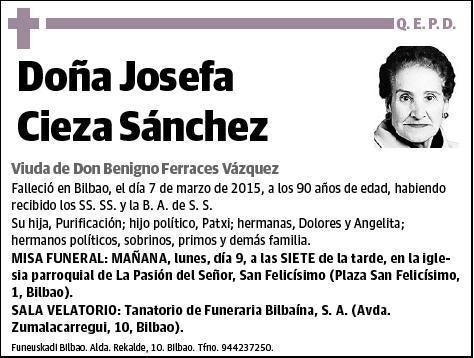 CIEZA SANZHEZ,JOSEFA