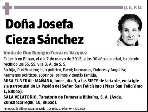 CIEZA SANZHEZ,JOSEFA