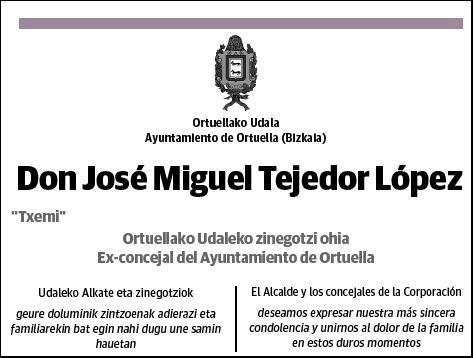 TEJEDOR LOPEZ,JOSE MIGUEL