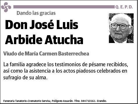 ARBIDE ATUCHA,JOSE LUIS