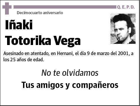 TOTORIKA VEGA,IÑAKI