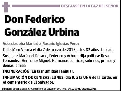 GONZALEZ URBINA,FEDERICO