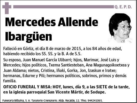 ALLENDE IBARGÜEN,MERCEDES