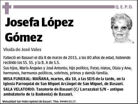 LOPEZ GOMEZ,JOSEFA