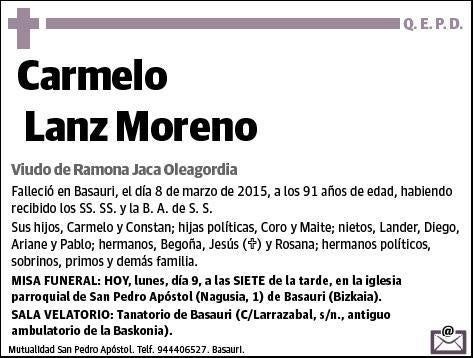 LANZ MORENO,CARMELO