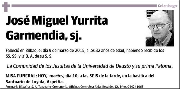 YURRITA GARMENDIA,JOSE MIGUEL