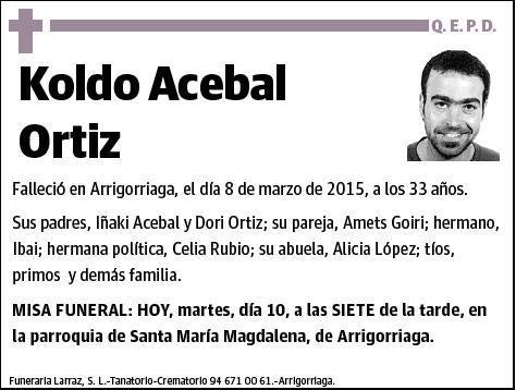 ACEBAL ORTIZ,KOLDO