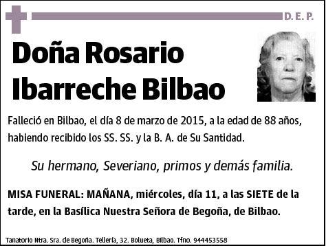 IBARRECHE BILBAO,ROSARIO