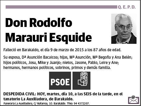 MARAURI ESQUIDE,RODOLFO