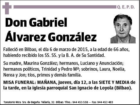 ALVAREZ GONZALEZ,GABRIEL