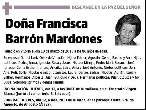 BARRON MARDONES,FRANCISCA