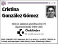 GONZALEZ GOMEZ,MARIA CRISTINA