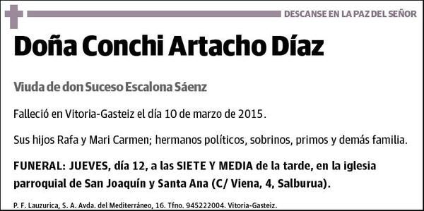 ARTACHO DIAZ,CONCHI