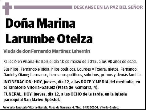 LARUMBE OTEIZA,MARINA