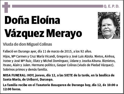 VAZQUEZ MERAYO,ELOINA