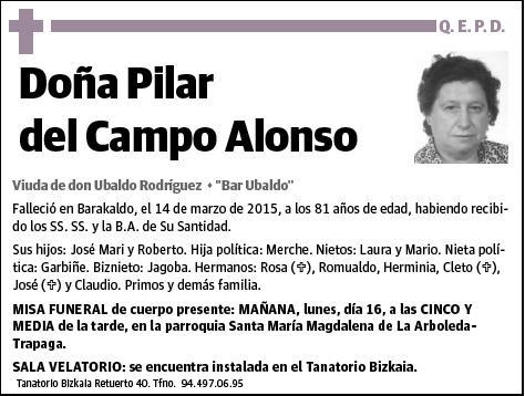 DEL CAMPO ALONSO,PILAR