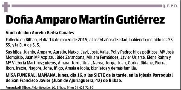 MARTIN GUTIERREZ,AMPARO