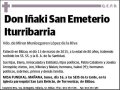SAN EMETERIO ITURRIBARRIA,IÑAKI