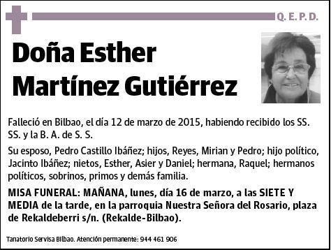 MARTINEZ GUTIERREZ,ESTHER