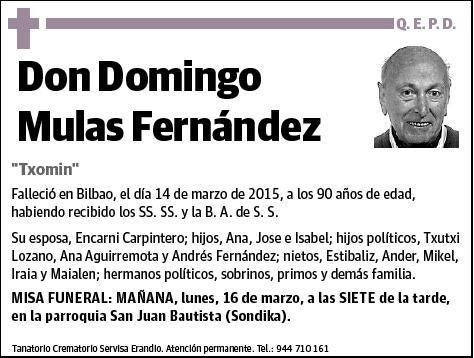 MULAS FERNANDEZ,DOMINGO