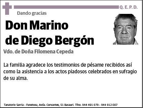 DE DIEGO BERGON,MARINO