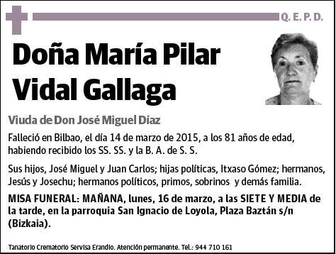 VIDAL GALLAGA,MARIA PILAR