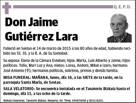 GUTIERREZ LARA,JAIME