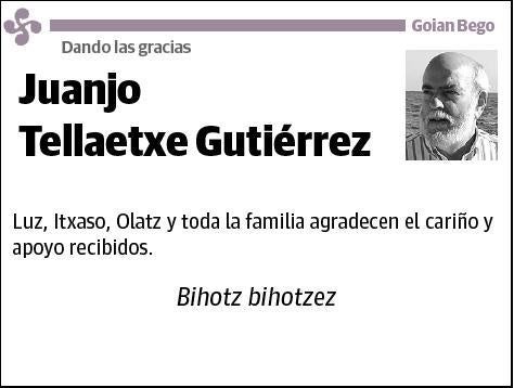 TELLAETXE GUTIERREZ,JUANJO