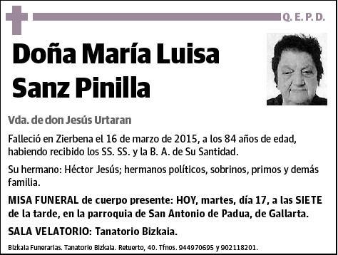 SANZ PINILLA,MARIA LUISA