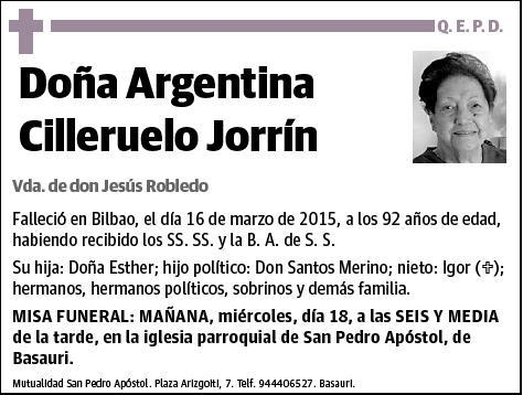 CILLERUELO JORRIN,ARGENTINA